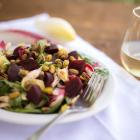 Endive Salad with Beets, Chicken and Pistachios