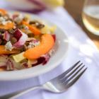 Endive Salad with Apricots, Blue Cheese and Pistachios