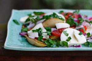 Grilled Endive Caprese Salad