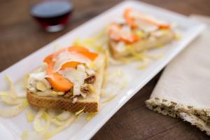 Endive and Apricot Tartines